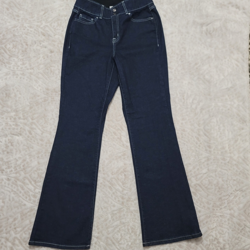 Lane Bryant Women’s Tighter Tummy High-Rise Boot Jeans Size 12R Dark Blue